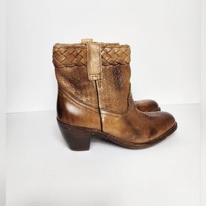 Bed Stu Cobbler Western Boots Womens 8 Brown Handcrafted Leather Heeled …